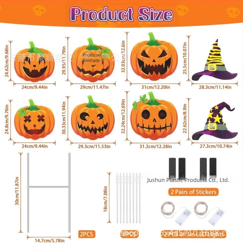 Placaj PP goală – semn Halloween pentru gazon, decor exterior pentru petrecere, impermeabil, rezistent UV, rezistent la decolorare; desene personalizate, design gratuit, verificare schiță
