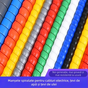 Manșon spiral de protecție pentru țevi și cabluri | Model HPS-8MM-200MM | Conducte de înaltă presiune