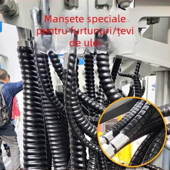 Manșon spiral de protecție pentru țevi și cabluri | Model HPS-8MM-200MM | Conducte de înaltă presiune