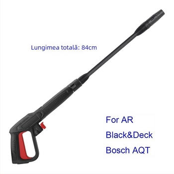 Baojing Pistol de înaltă presiune pentru mașini – cap PA66+30GF, mâner din plastic tehnic, 160 bar / 2320 psi, greutate 600 g, distanță de pulverizare 10