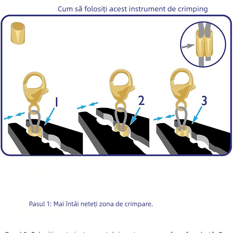 Clește pentru mărgele de bijuterii – vârf ascuțit, cap de 50 mm, greutate 77 g, instrument DIY pentru realizarea bijuteriilor cu mărgele