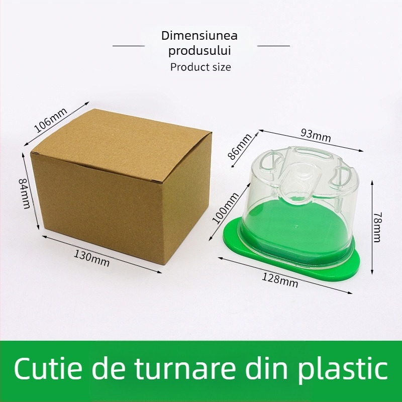 Cutie de dublare cu agar dentar — construcție din plastic și aluminiu, pentru tehnicieni dentari, Cod de bare 20240627