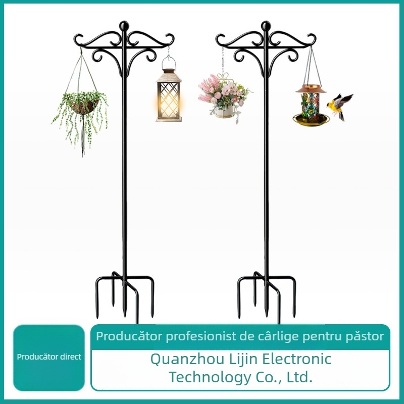 Fier forjat decor pentru grădină — cârlig de păstor pentru bonsai, obiecte metalice, accesorii de nuntă