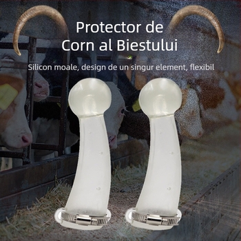 Protector din silicon pentru coarnele vacilor – Acoperire pentru coarne, echipament de reproducere, pentru creșterea animalelor