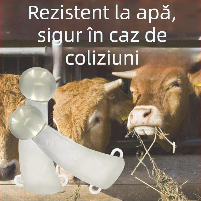 Protector din silicon pentru coarnele vacilor – Acoperire pentru coarne, echipament de reproducere, pentru creșterea animalelor