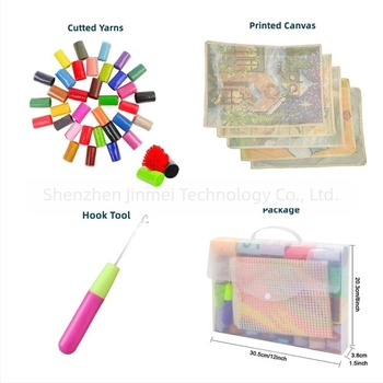 Kit Latch Hook Highland Cow DIY – material țesătură, ambalaj Opp bag, potrivit cadoului