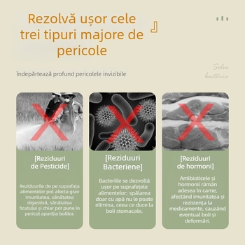 Detoxifiator portabil pentru fructe și legume, uz casnic, control Mecanic, model GYA576, capacitate până la 4 L, 5V, 10W