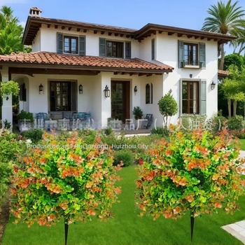 Hui junlong seria 11 floare din plastic eucalyptus copac decor pentru plantare la sol, mecanism, tip 22