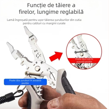 Clește multifuncțional pentru dezizolarea și crimparea cablurilor – durabil, Xiao Xi