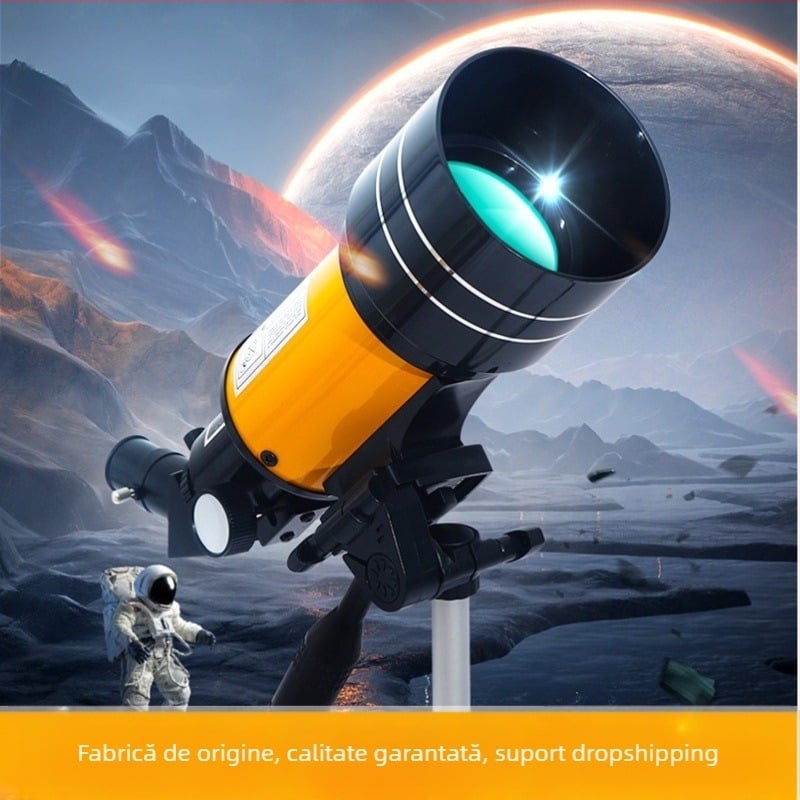 Telescop monocular astronomic F30070, mărire 150x, diametrul pupilei de ieșire 70 mm, distanța pupilei 18 mm, câmp vizual 18°