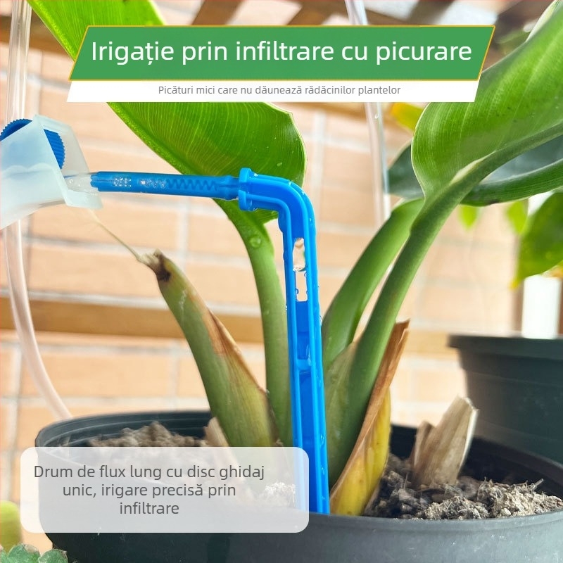 Sistem de irigare prin picurare, 5L, pentru grădinărit casnic, cu udare automată programată