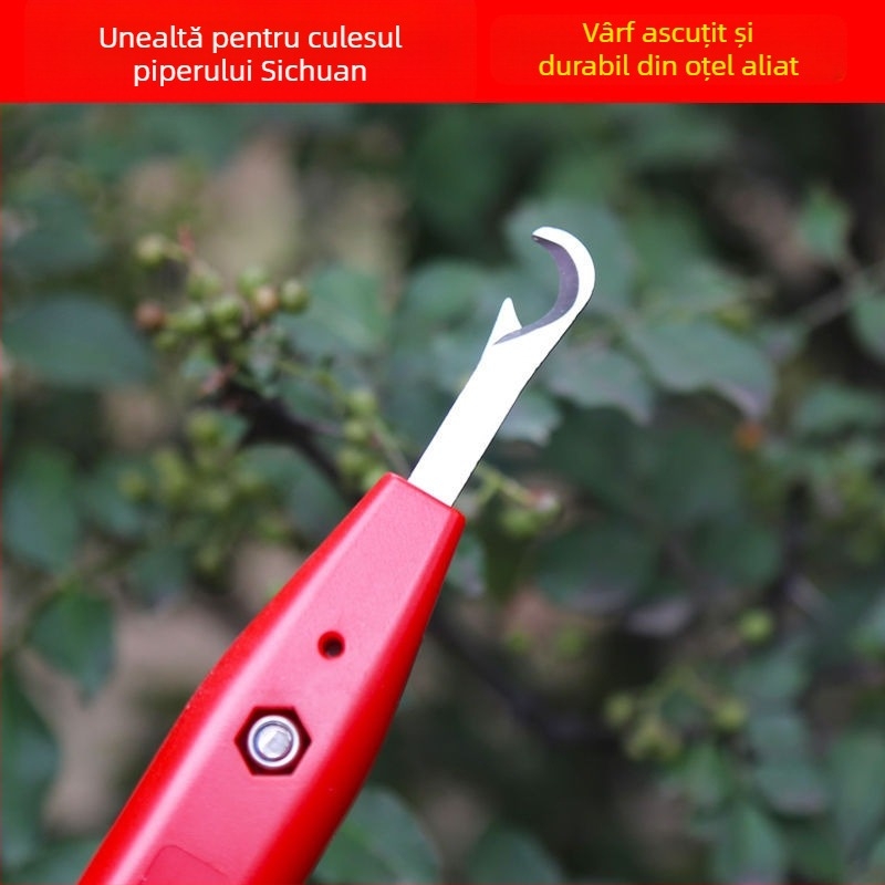 Unealtă de recoltare a ardeiului pentru uz agricol, culegător de ardei cu funcție de tăiere și recoltare (Marcă: Topper)