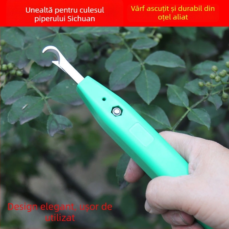 Unealtă de recoltare a ardeiului pentru uz agricol, culegător de ardei cu funcție de tăiere și recoltare (Marcă: Topper)