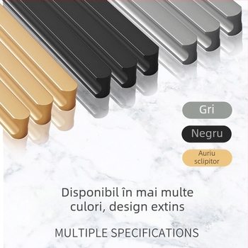 Jingkang Hardware Mâner pentru ușă de dulap din aliaj de aluminiu, extins, pentru dulapuri, model 0001