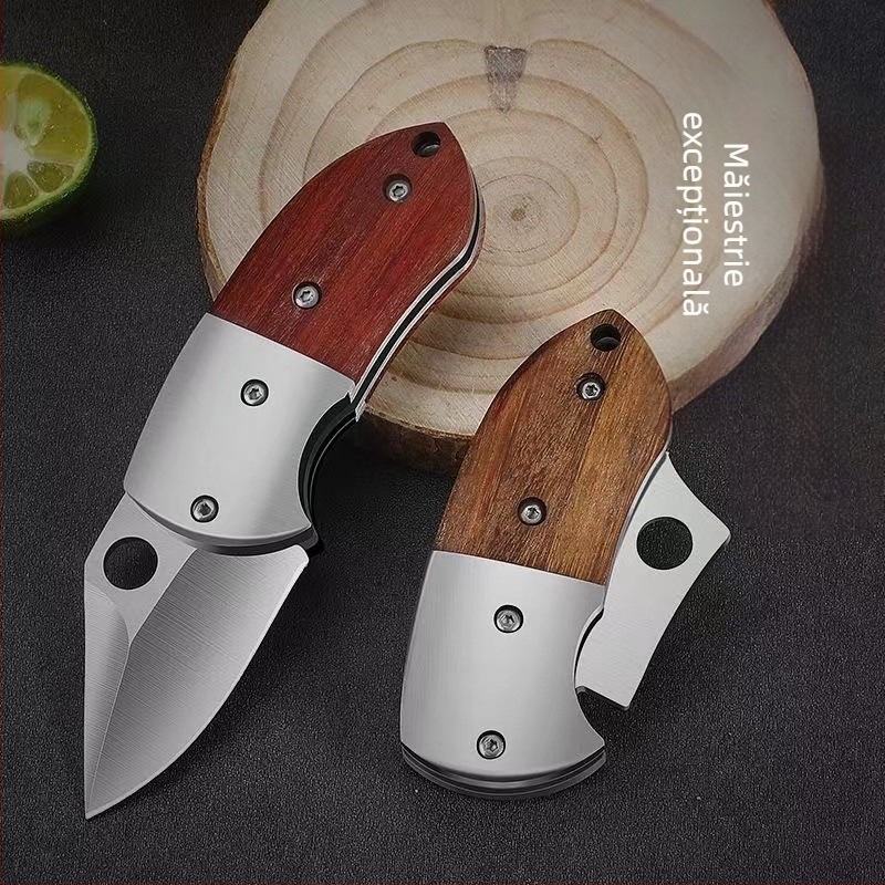 Cuțit pliant cu duritate înaltă, lamă ascuțită, cuțit portabil pentru outdoor, lungimea lamei 5 cm