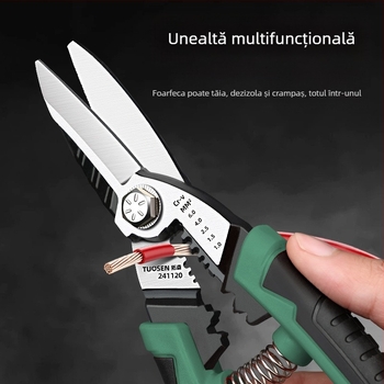 Tuosen Foarfeci metalice multifuncționale pentru lucrări din metal — foarfeci de aviație, tăiere panouri din aluminiu, tăiere cadre pentru plafoane, duritate înaltă