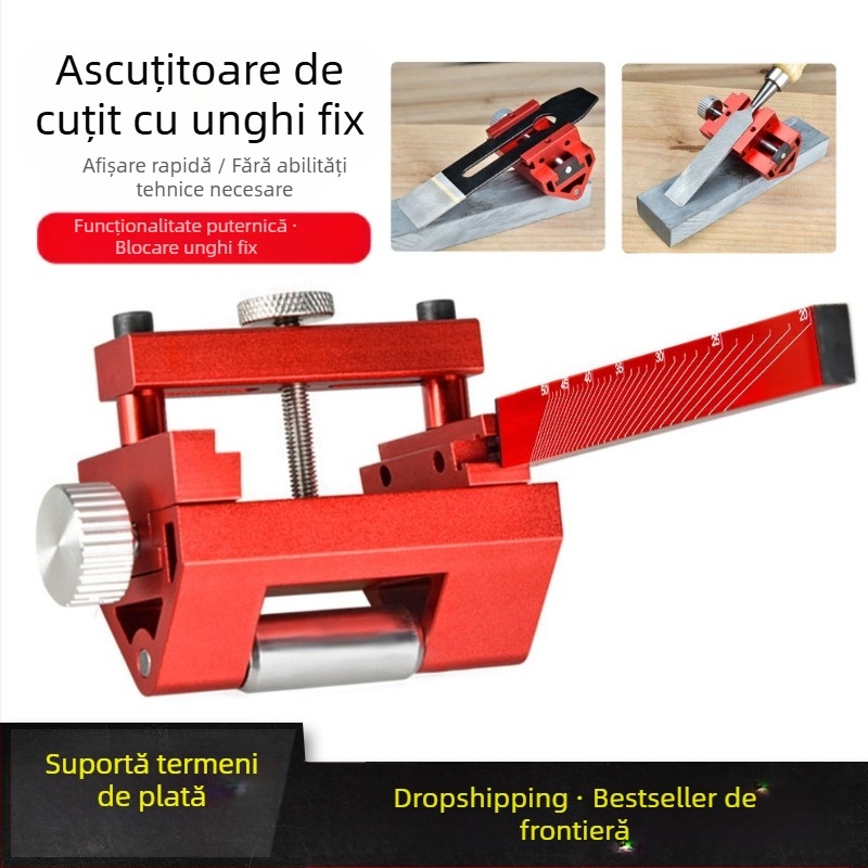 Stativ pentru ascuțit cuțite — multifuncțional, unghi fix de ascuțire, aparat rapid de ascuțit pentru lustruirea metalelor