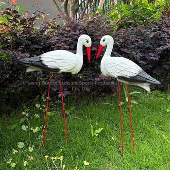 Ornament plastic în formă de pasăre pentru grădină, material PE, turnare prin suflare, stil pastoral, animal simulant