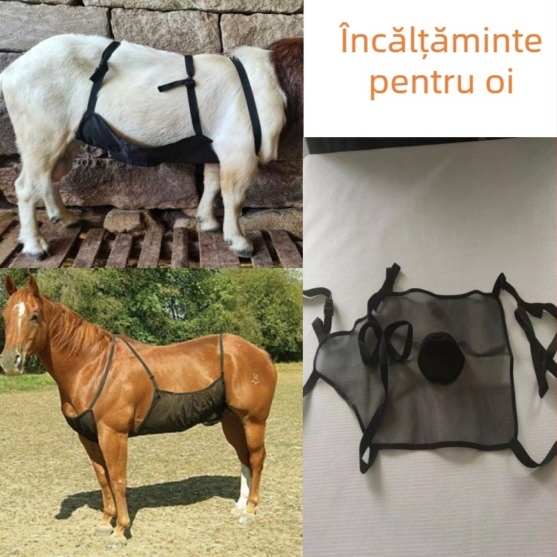 Bandă abdominală pentru oi – protecție anti-împerechere | poliester, tip cadru, OEM