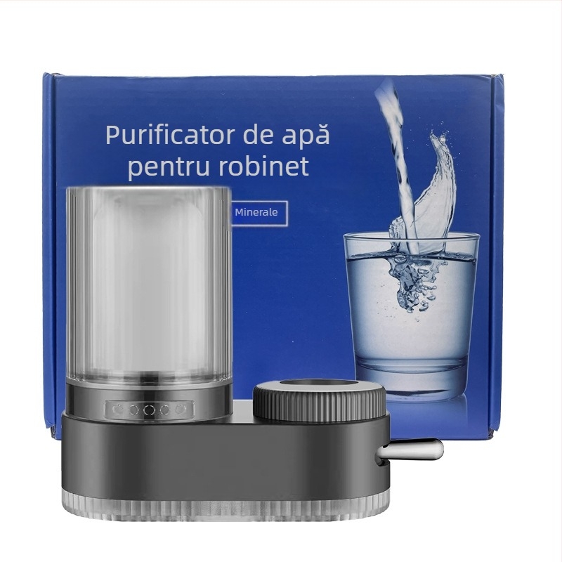 Filtru de apă pentru robinet, bucătărie, element ceramic filtrant, lavabil (Nivel de filtrare 1; Ieșire dublă; Element filtrant înlocuibil)