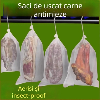Pungă din plasă de nylon pentru uscat carnea, cu protecție împotriva insectelor, respirabilă (Marcă: other; Origine: China; Material: Other)