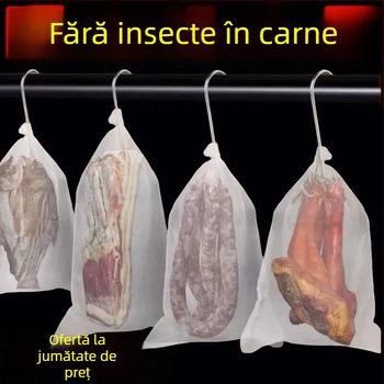 Pungă din plasă de nylon pentru uscat carnea, cu protecție împotriva insectelor, respirabilă (Marcă: other; Origine: China; Material: Other)