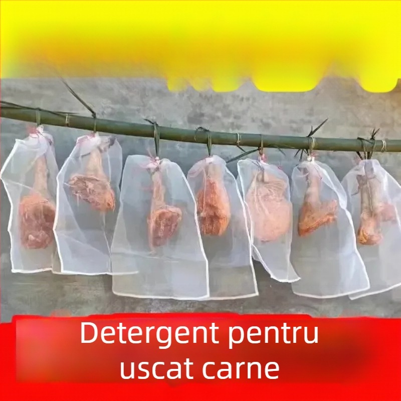 Pungă din plasă de nylon pentru uscat carnea, cu protecție împotriva insectelor, respirabilă (Marcă: other; Origine: China; Material: Other)