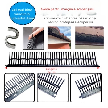 Șipuri din plastic PP pentru streșină – respinge păsările și liliecii, model MZK198, marca US-China Kai, etichetare privată disponibilă