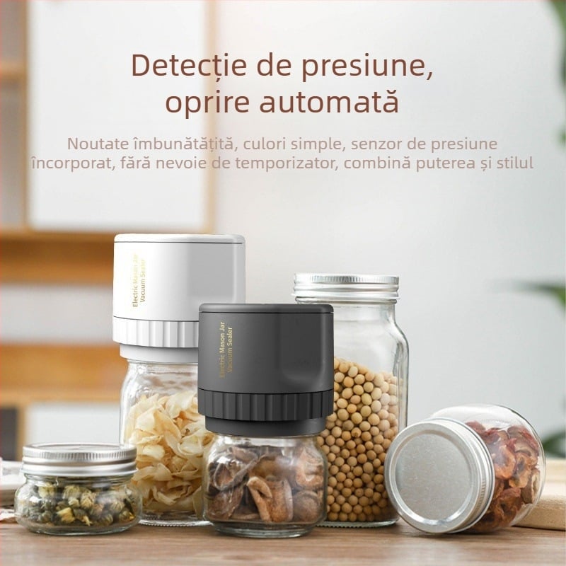 Mașină de vidat borcane Mason pentru uz casnic, capacitate sub 500 ml, carcasă ABS, model ll34333667, personalizabilă