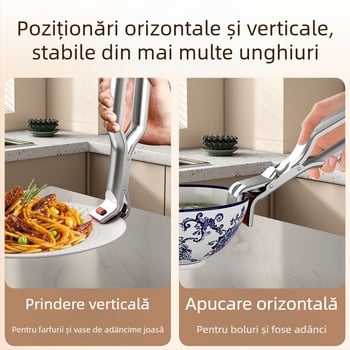 Set clipuri bucătărie pentru boluri și farfurii – clipuri pentru aburi, din oțel inoxidabil (Brand: Other; Material: Oțel inoxidabil; Aplicare: Alte)