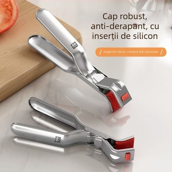 Set clipuri bucătărie pentru boluri și farfurii – clipuri pentru aburi, din oțel inoxidabil (Brand: Other; Material: Oțel inoxidabil; Aplicare: Alte)