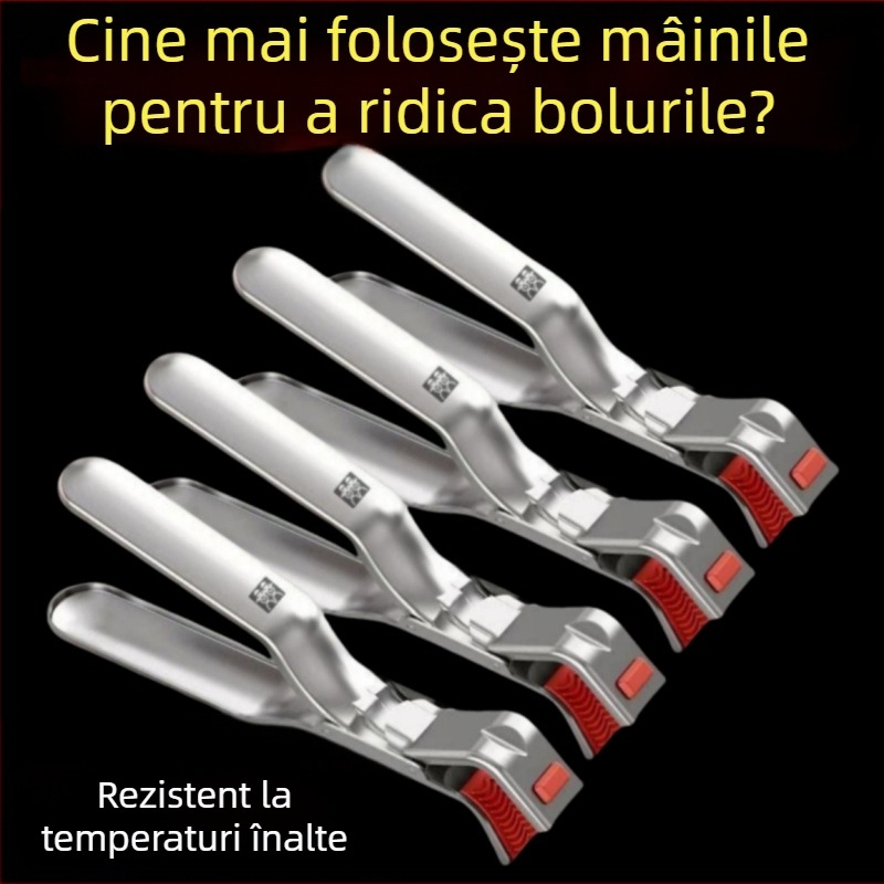 Set clipuri bucătărie pentru boluri și farfurii – clipuri pentru aburi, din oțel inoxidabil (Brand: Other; Material: Oțel inoxidabil; Aplicare: Alte)