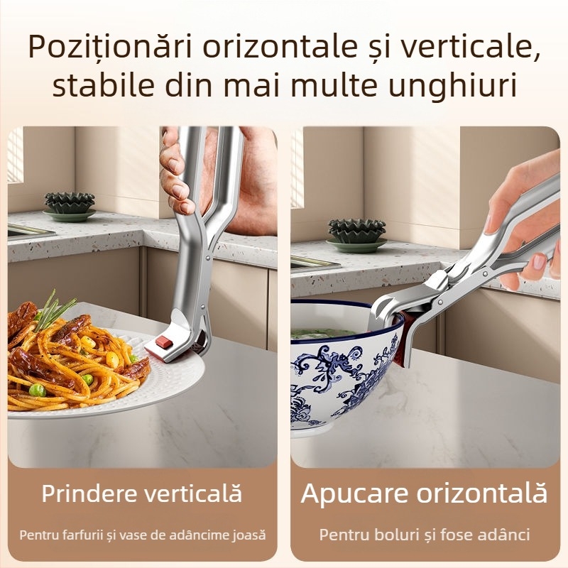 Set clipuri bucătărie pentru boluri și farfurii – clipuri pentru aburi, din oțel inoxidabil (Brand: Other; Material: Oțel inoxidabil; Aplicare: Alte)