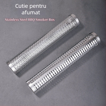 Tubă de fum pentru grătar din oțel inoxidabil, reutilizabilă, imprimare logo disponibilă, marcă HEGNMING-MADE