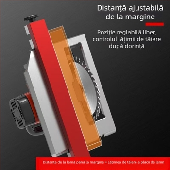 Bază reglabilă pentru mașina de tăiat – instrument de poziționare cu distanță reglabilă de la margine și placă de bază pentru găurit la tăierea panourilor din lemn