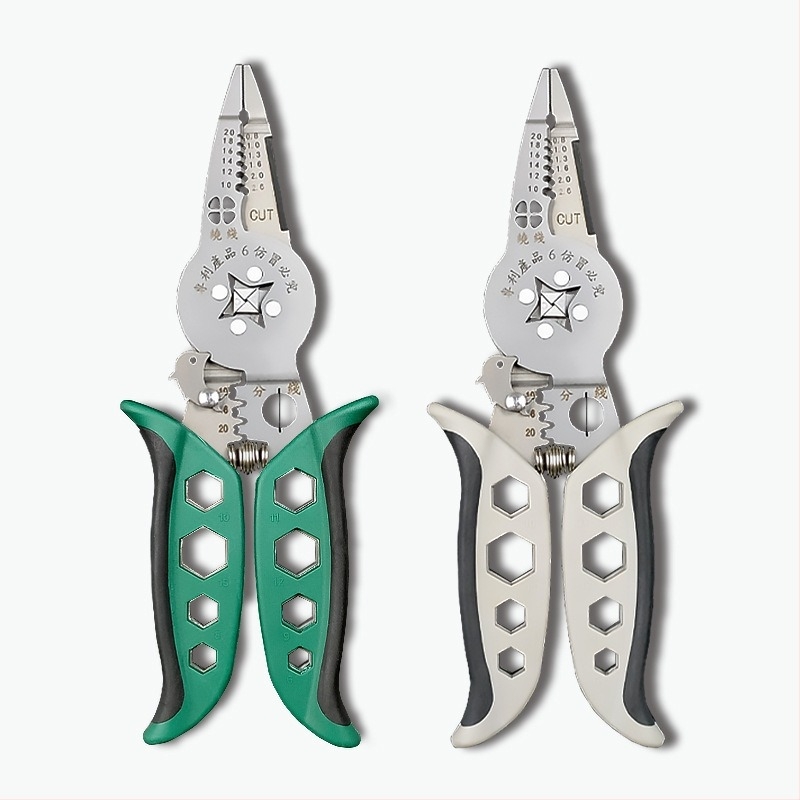 Yinjie Clește pentru crimpare și descurcarea terminalelor tubulare, clește de electrician, cap drept, 0,22 kg