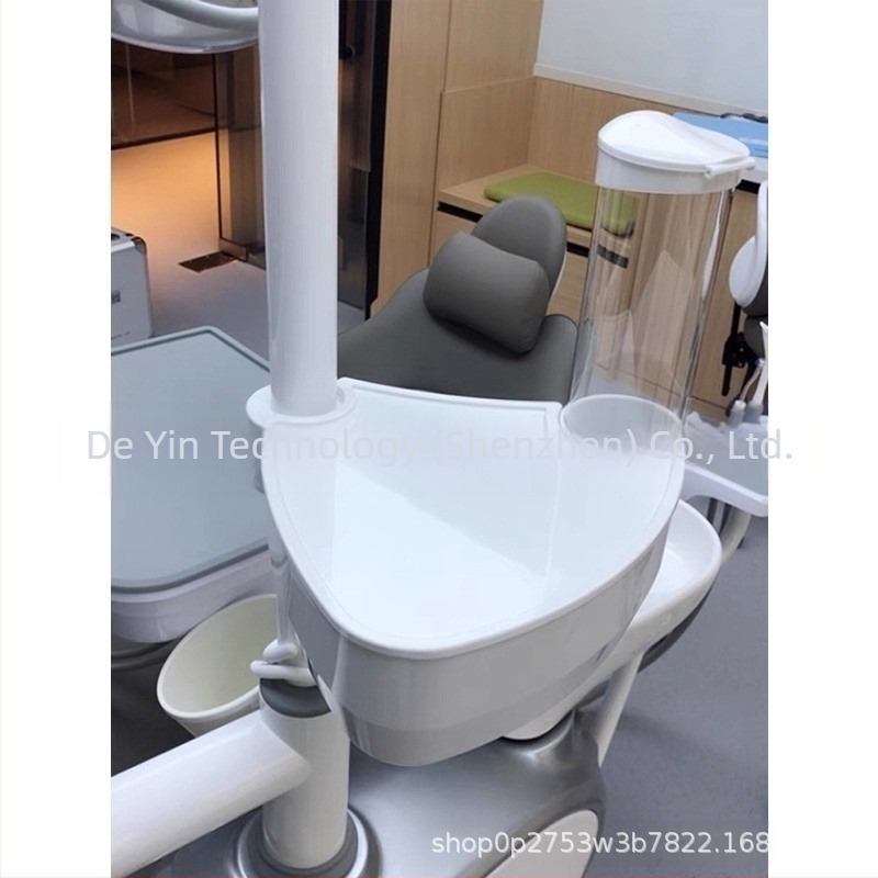 Suport pentru pahar la scaunul dentar, cutie 3-in-1 pentru șervețele și tavă suplimentară îngroșată