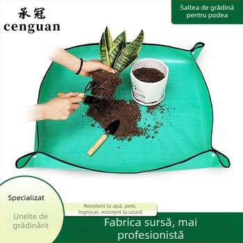 Covor PE pentru schimbarea solului – covor impermeabil pentru grădinăritul de casă, pentru plantare și repotare, Crown Bearing