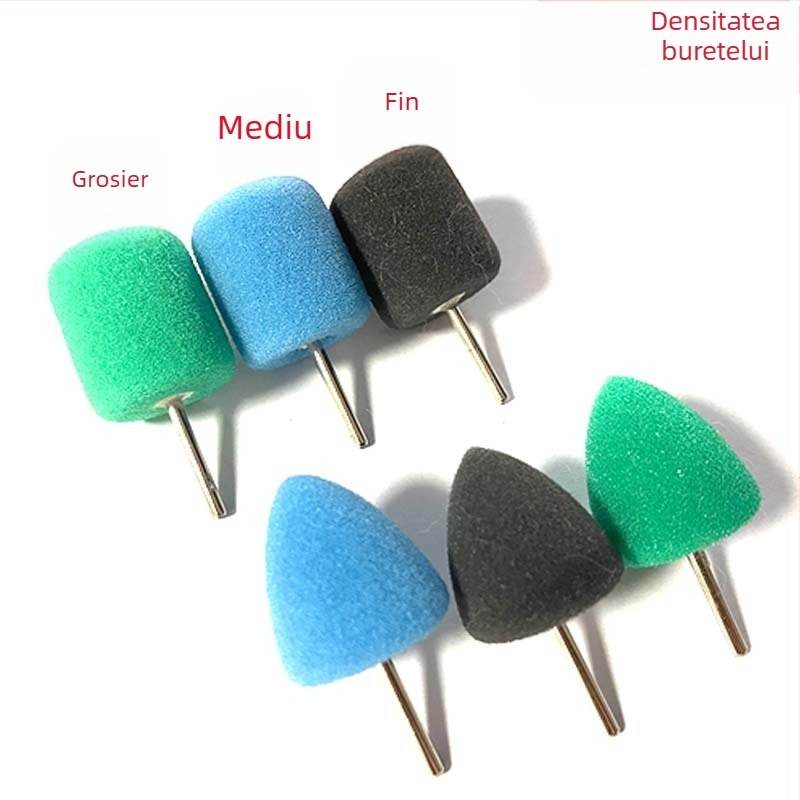 Set capete burete pentru lustruirea jantelor auto, marcă Car polish, material: burete, duritate: 5