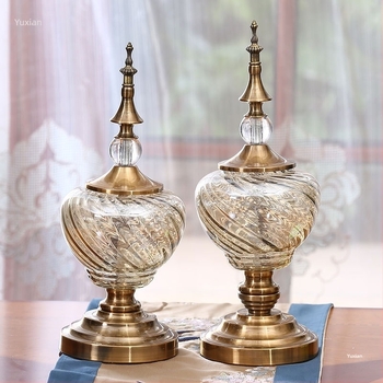 Sculptură decorativă în formă de oală, stil modern de artă; material: aliaj cu placare argintie sau aurie; meșteșug: altul; idee de cadou: ziua de naștere