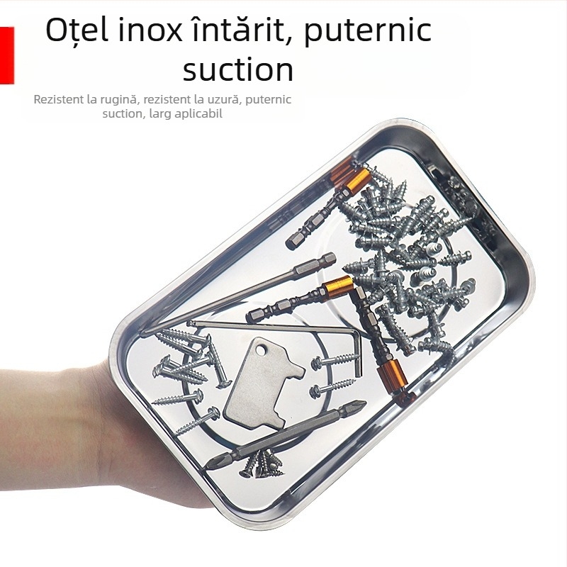 Tavă magnetică pentru șuruburi, oțel inoxidabil, 1 set, utilizare casnică