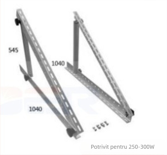 Suport triunghiular din aliaj de aluminiu pentru panouri solare cu multiple găuri, pentru montaj pe acoperiș RV/jachtă | Model SY-ALB-02 | Material: Aliaj de aluminiu | Greutate: 3,2 kg