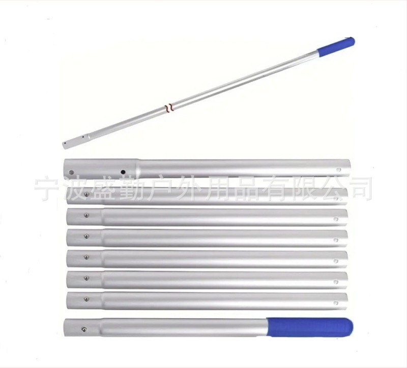 Shengqin aliaj din aluminiu, prut de pescuit demontabil, 4 secțiuni, multifuncțional, întărit