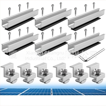 Ghidaj în formă de U, set de 6 piese, aliaj de aluminiu, model ING-SUR-6-piece, anodizat