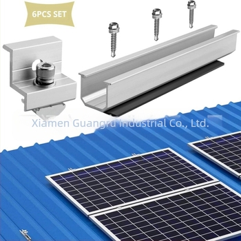 Ghidaj în formă de U, set de 6 piese, aliaj de aluminiu, model ING-SUR-6-piece, anodizat