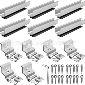 Ghidaj în formă de U, set de 6 piese, aliaj de aluminiu, model ING-SUR-6-piece, anodizat