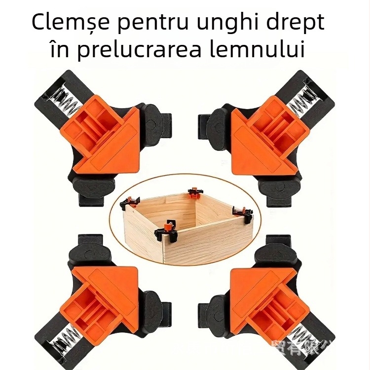 Menghină pentru tâmplărie, unghi drept 90°, reglabil, din ABS/PP