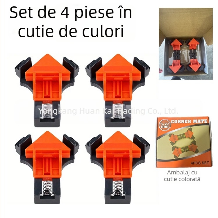 Menghină pentru tâmplărie, unghi drept 90°, reglabil, din ABS/PP