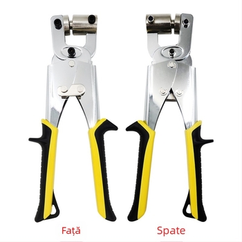 Unealtă manuală pentru ochiuri cu blocare, pentru prelate din pânză – portabilă, materiale: aliaj și fier, acoperire electroplatină