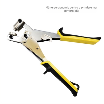 Unealtă manuală pentru ochiuri cu blocare, pentru prelate din pânză – portabilă, materiale: aliaj și fier, acoperire electroplatină